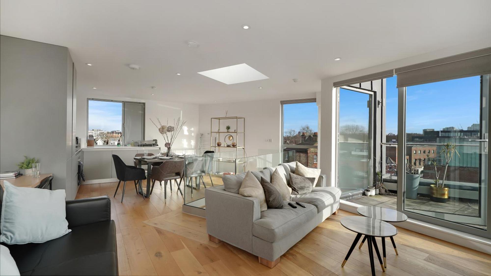 Modern And Spacious Penthouse Apartment In Putney With Free Parking Londra Exterior foto